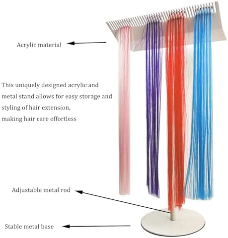 Acrylic Hair Extension Stand. Wigs Display Rack Stand - Image 2