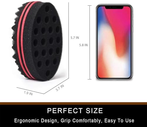 Big Holes Twist Sponge, Magic Brush for Afro Curls (1 PACK) - Image 4