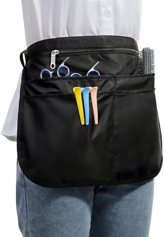 Barber Apron with 5 Pockets, Waterproof and Bleach-proof Hair Stylist Apron for Men and Women - Image 2