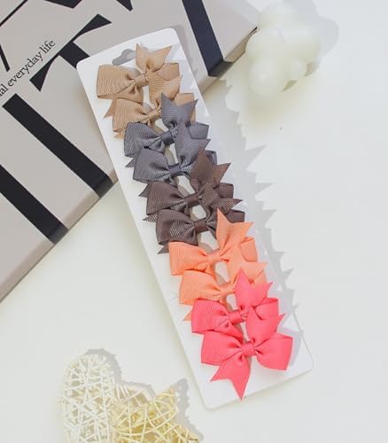 Baby Hair Clips for Girls 50PCS - 2" Girls Fully Lined Bows Hair Pins Tiny Hair Bows Alligator Clips for Baby Girls Infants Toddlers in Pairs - Image 6