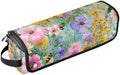 Hair Tools Travel Bag with Heat Resistant Mat 2-in-1 Hot Tools Travel Bag Organizer Flat Curling Iron Travel Case for Straightener Colorful Bees Flowers by WelcometoElliTarr