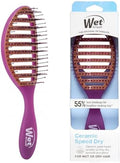Wet Brush Ceramic Speed Dry Detangler, Black, Vented Blow-Dry Hair Brush by WetBrush