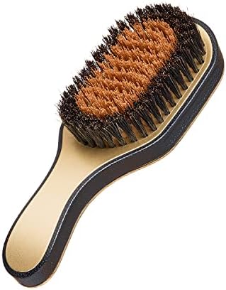RED Premium Boar Bristles Brush Pocket Wave Bow Wow 360 Wave Tool for Men Medium Hard (Curved Club) - Image 2