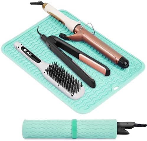 Suafrnut Oversize Silicone Heat Resistant Mat for Hair Tools(14.2" x 11") by Suafrnut