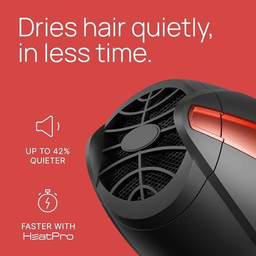 TREZORO Professional Hair Dryer with 2 Concentrator Nozzles, 2000W, Black - Image 3