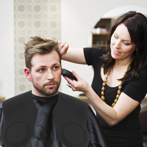 Hair Cutting Collar Silicone Neck Wrap Guard Hair Dyeing Shawl Hairdressing Cape Cutting Pad for Barbershop and Home Use Protects Clothing During Haircut Perm Coloring - Image 6