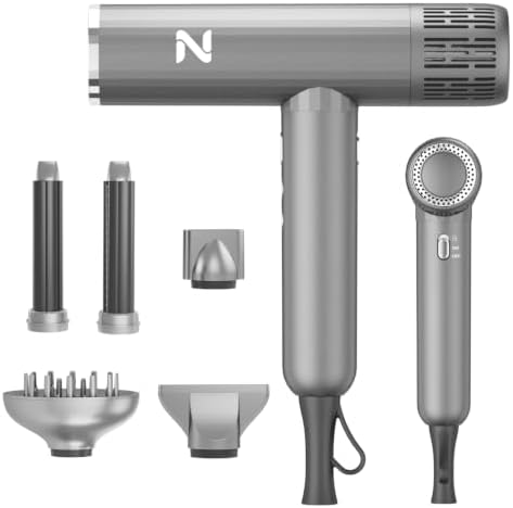 Nicebay 1600W High-Speed Hair Dryer with Diffuser & Curler for Women by Nicebay