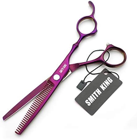 6.0 Inches Professional hair cutting thinning scissors set with razor (Violet) - Image 6