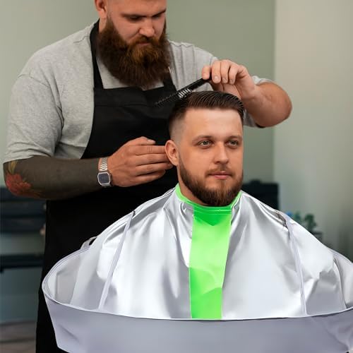 Hair Cutting Capes for Adults, Professional Haircut Cape Umbrella Waterproof Salon Barber Cape Hairdressing Apron, with 1PCS Black Comb - Image 2