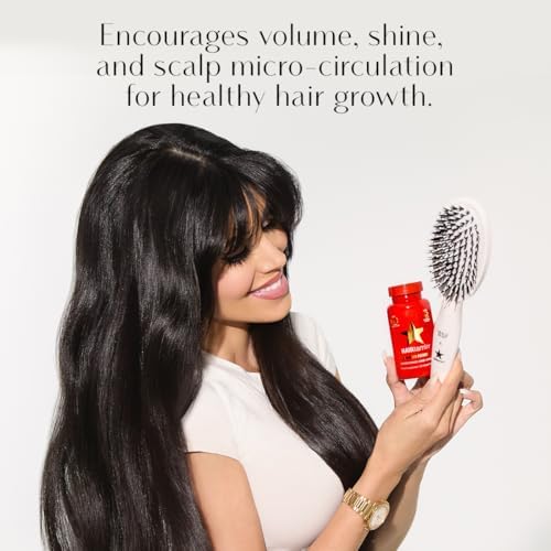 Hairtamin Hair Brush for All Hair Types | Paddle Brush for Blow Drying, Detangling, and Straightening | Anti-Static, Lightweight, and Ergonomic Design | Hair Brush for Men, Women, Kids, and Pets - Image 3