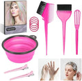 ROOHUA 12 Pcs Hair Dye Kit with Brush, Reusable Home Salon Color Hair Tools by ROOHUA