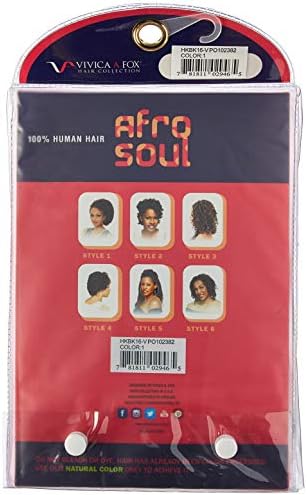 Vivica A Fox Hair Collection HKBK16-V Human Hair Afro Curl Kinky Bulk Extension, 1, 5.8 Ounce - Image 4
