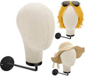 21in Wig Head Wall Mount Mannequin Head for Caps,Canvas Hat Display Hanger by PetBaby