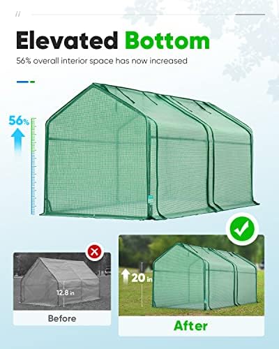 Quictent Mini Greenhouse for Indoor Outdoor, Portable Quick-Setup Tabletop - Image 4