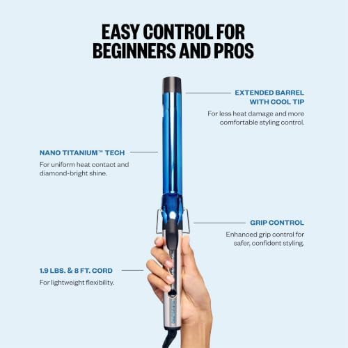BabylissPRO Nano Titanium Professional Curling Iron with Extended/Long Barrel Perfect for Longer Hair - Image 5