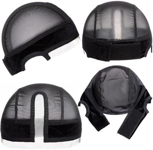 Wig Caps with Grip Band for Keeping Wigs in Place T-shape Wig Caps for Women Adjustable Wig Grip Cap Band Black Stocking Wig Caps Wide HD Transparent Lace for Front Wig Cap for Wig Making - Image 5