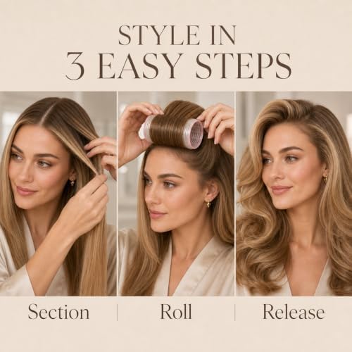HYOUJIN 18pcs Self-Grip Thermal Hair Rollers Set,Curlers for Women Curls - Image 5