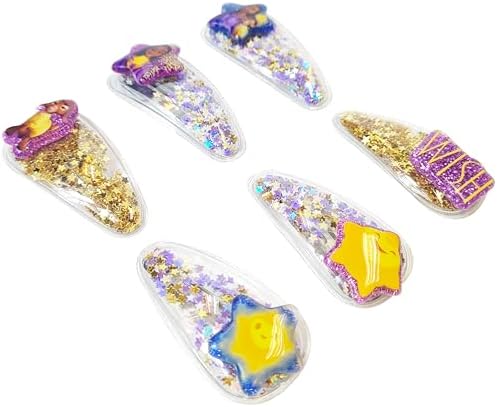 Disney Wish Girls Cute Hair Clips with Favorite Character Charms, Magical Confetti Hair Accessories for Toddlers Ages 3+ - Image 6
