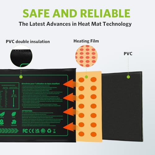 Seedling Heat mat | 3 Pack | Durable Waterproof | Heat Mats for Seed Starting,Seed Germination Heating Mat 10 x 20.75 Inch - Image 3
