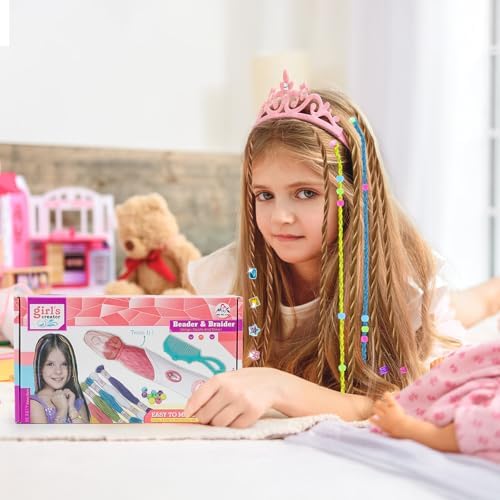DIY Hair Salon Toys for Girls, Automatic Hair Braiding Machine & Rope Braider with Accessories, Kids Hair Styling Tool for Girls 3 4 5-12 Years Old - Image 2