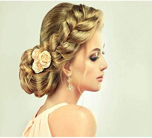 Synthetic Hair Braided Headband Classic Wide Strands Wedding Disorderly Fluffy Braids Wig Band Women Beauty Accessory - Image 6