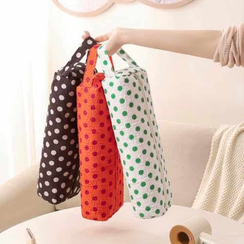 RSRSLEII Polka Dot Hair Tools Travel Bag,Hair Styling Accessories Storage Case for Shark FlexStyle,Dyson Airwrap Hair Dryer,Curling Iron,Straightener,Revlon Hair Tools,Portable&Foldable(24Orange) - Image 7