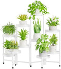 iDavosic.ly Plant Stand Indoor Outdoor, 10 Tier Metal Corner Shelf, White by iDavosicly
