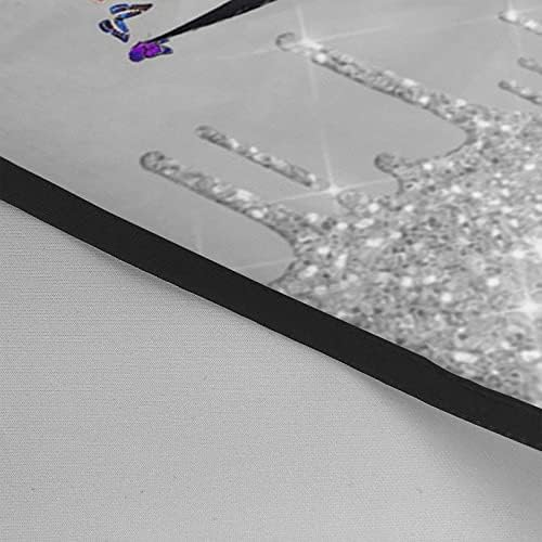 Barber Cape Hello Butterflies Gorgeous Silvery Glitters Salon Hair Cut Apron Barbershop Kits For Women 55''X66'' - Image 6