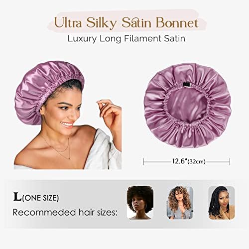 YANIBEST Satin Bonnet for Sleeping Women Men, Adjustable Hair Bonnet - Image 4