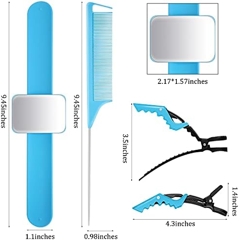 Geiserailie 10 Pcs Magnetic Gel Wrist Styling Tool Set,Blue Wrist Strap - Image 2