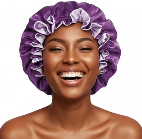 Silk Satin Hair Bonnet for Sleeping Reversible by PrettyRobes
