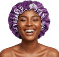 Silk Satin Hair Bonnet for Sleeping Reversible by PrettyRobes