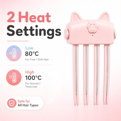 Wireless Heated Root Volumizer Clip, Pink - Image 5