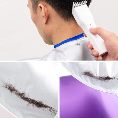 Hair Cutting Haircut Cape, Haircut Cape Apron Waterproof Hair Cloak Umbrella Capes for Adults, Barber Cape with 1PCS Black Comb - Image 6