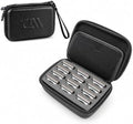 CASEMATIX Clipper Blade Holder Case, Black Barber Blade Storage Case by CASEMATIX