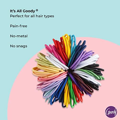 Goody Kids Ouchless Elastic Hair Ties, 40 Ct, Assorted Colors, Pain-Free - Image 5
