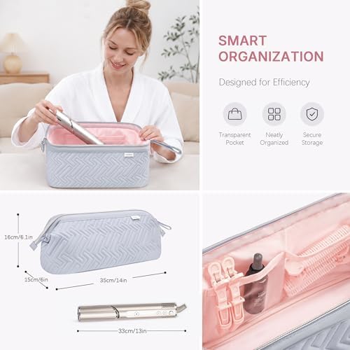 Leudes Hair Dryer Tools Travel Bag for Shark Flex Style Case Air Wrap - Image 2