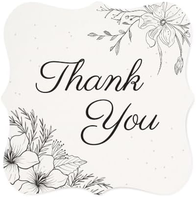 50 Plantable Thank You Seed Paper Tags with Wildflower Seeds by SeedBloom