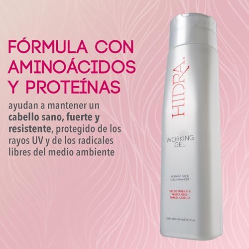 HIDRA Working Gel and Curl Enhancer for Hair, 10.14 Fl Oz (300ml) - Image 4