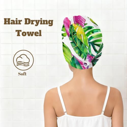 Hair Towels(Vibrant Tropical Monstera Leaves) - Image 5