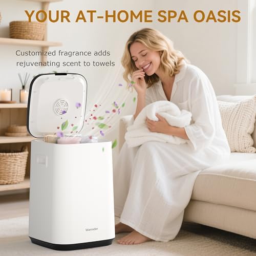 Upgraded Towel Warmers for Bathroom, Towel Warmer Bucket with Timer 20/40/60Min, LED Display, Delay Timer Up to 24Hours, Auto Shut Off, Child Lock, Fits Two 40x70 Towels Blankets PJ's - Black - Image 6