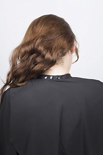 Large Hair Cutting Cape Water Resistant Salon Cape Snap Closure (Black) - Image 5