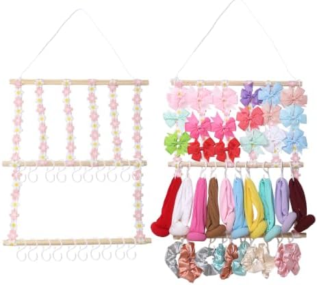 Headband Holder Hair Bow Organizer for Girls Pink by Unknown