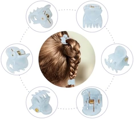 YOHAMA 36Pcs Mini Hair Claw Clips Women&Girls Strong Bangs Jaw Candy Color - Image 3