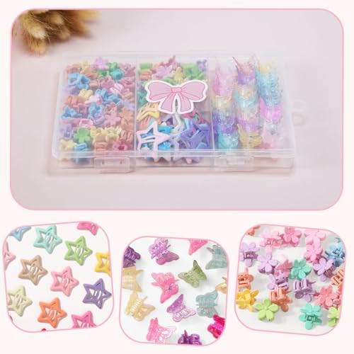 120 PCS Mini Hair Clips Girls Hair Accessories Matte Claw Clips - Image 3