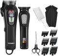 TCMKY Hair Clippers Professional Cordless for Men, Barber Clippers for Hair Cutting Kit, Wireless LCD Display Hair Trimmers Set, Rechargeable Haircut Machine for Family (Black) by DESIGNFORDAILYMALEHAIRCUT