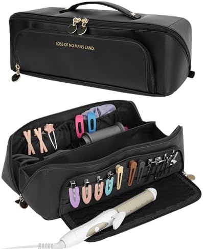 Hot Hair Tools Travel Bag with Heat Resistant Silicone Mat, Black by Linpr