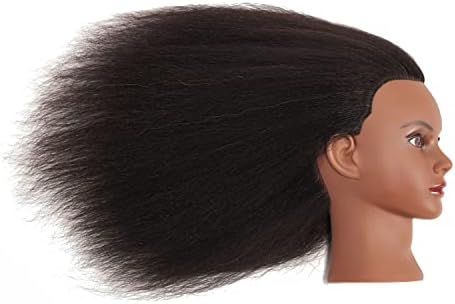 14-16 inch 100% Real Hair Mannequin Head for Hairdresser - Image 4