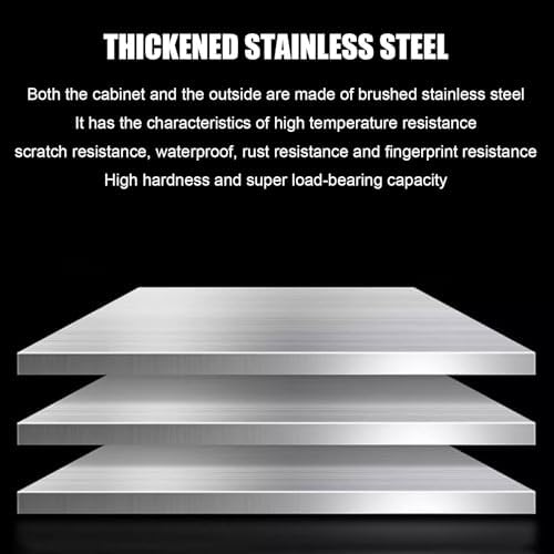 Stainless steel Beauty Salon Storage Cabinet, 3 Drawers Barber Salon Station for Hair Stylist, Barber Salon Station Styling Station Equipment, Barber Shop Beauty Spa Tattoo Tool Storage Cabinet - Image 3