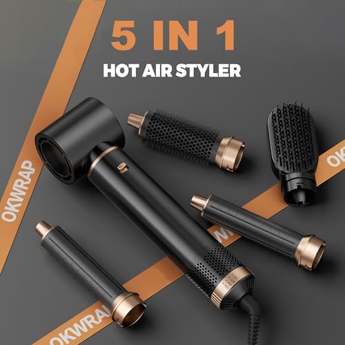 5 in 1 Blow Dryer Brush, Upgrade Hair Dryer Brush Set Multifunctional - Image 2